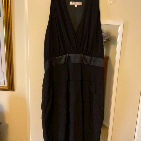 Evan Picone Black Halter Cocktail Dress Sz 12 - Picture 3 of 6